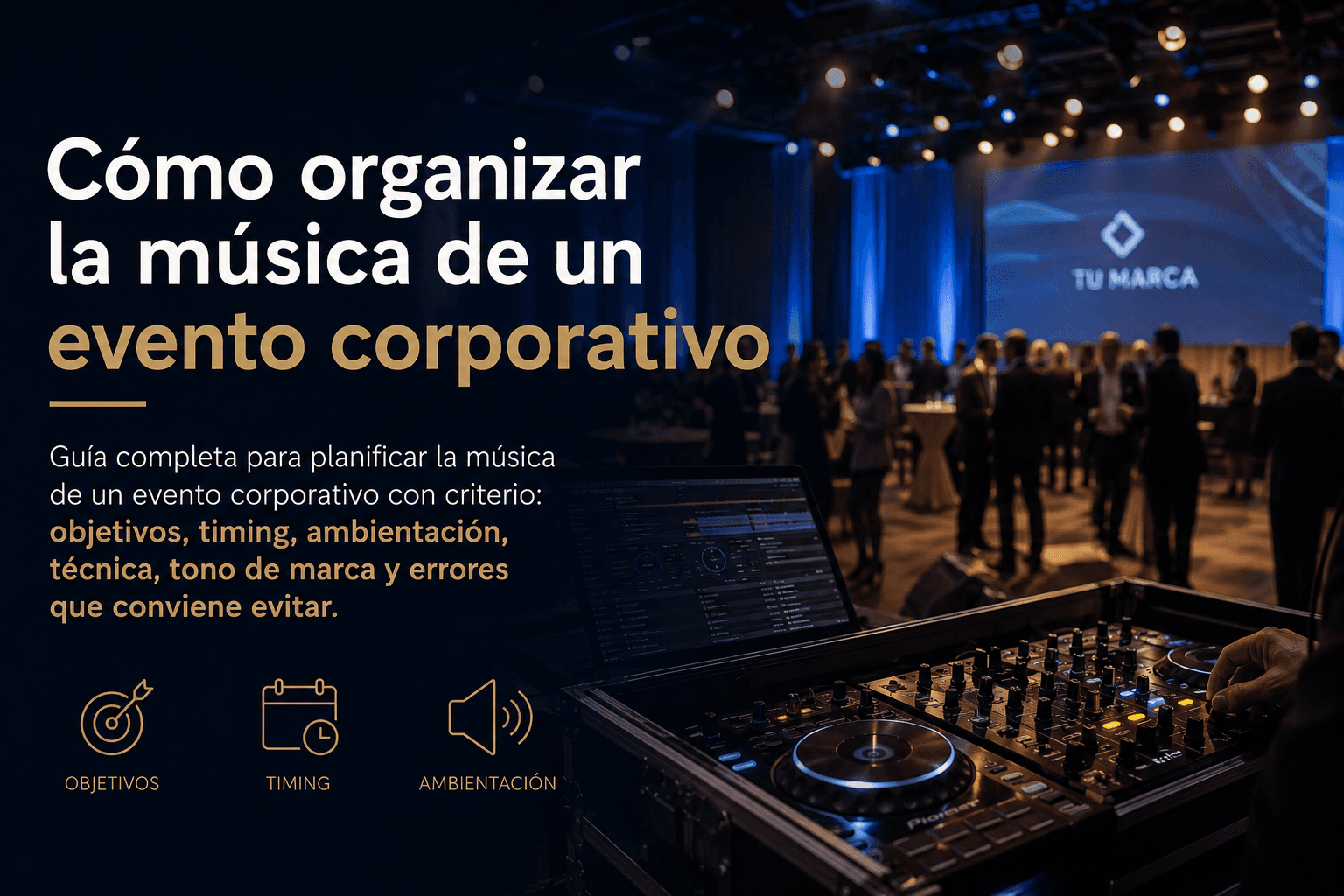 Cómo organizar la música de un evento corporativo